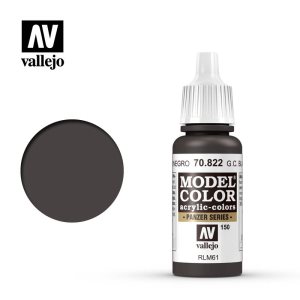 Vallejo Model Color Acrylic German Camouflage Black Brown 17ml