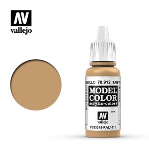 Vallejo Model Color Acrylic Tan Yellow 17ml