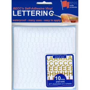 2mm White Letters & Numbers