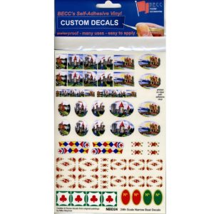 Narrow Boat Decal Set Castles 1:12 Scale
