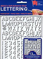 Pennant Lettering US & International 13mm