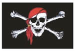 Jolly Roger w Red Scarf- Decal Multipack