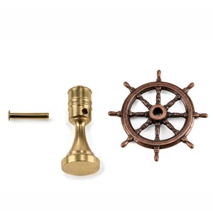 Amati Ships Wheel on Stand 30mm Bronzed Metal