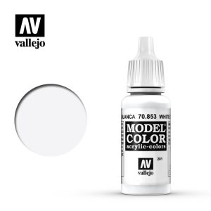 Vallejo Model Color Acrylic White Glaze 17ml