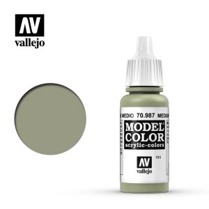Vallejo Model Color Acrylic Medium Grey 17ml