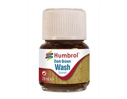 Humbrol Enamel Wash Dark Brown 28ml AV0205