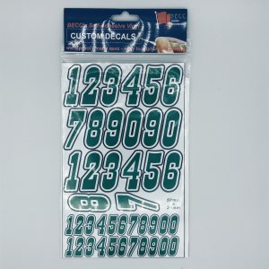 Multi Coloured Number Pack Green