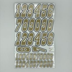 Multi Coloured Number Pack Gold