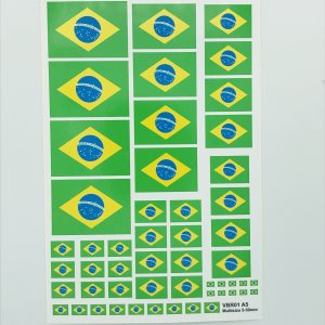 Brazil National Flag - Decal Multipack