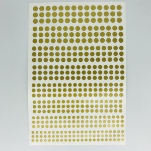 Circles - Vinyl Self adhesive Gold