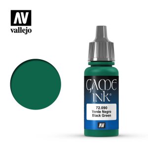 Vallejo Game Color Black Green Game Ink 17ml