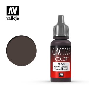 Vallejo Game Color Acrylic Charred Brown 17ml