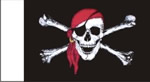 Jolly Roger with Red Scarf 20mm