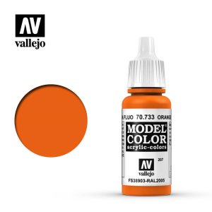 Vallejo Model Color Acrylic Orange Fluorescent 17ml