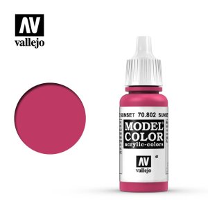 Vallejo Model Color Acrylic Sunset Red 17ml